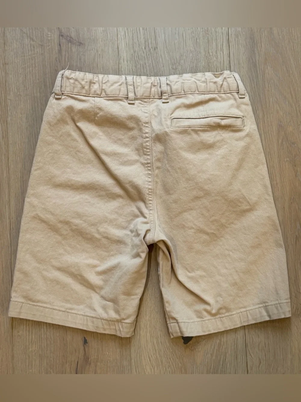 Old Navy boys 12 khaki chino shorts flat front cotton built-in flex